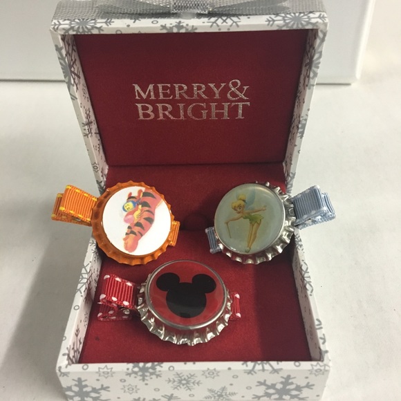 handmade Other - Hair Clips Bottle Cap Disney characters New